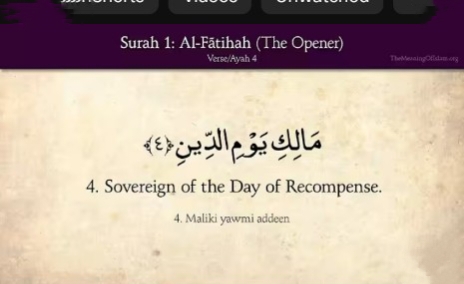 LIFE LESSON IN 1ST CHAPTER OF QURAN.