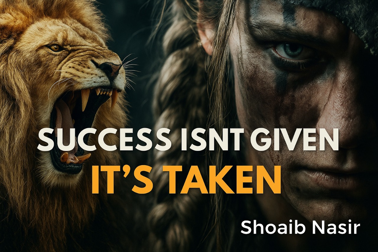 “Success Is Not Given, It Is Taken: A Life-Changing Guide by Shoaib Nasir for the Whole Humanity”