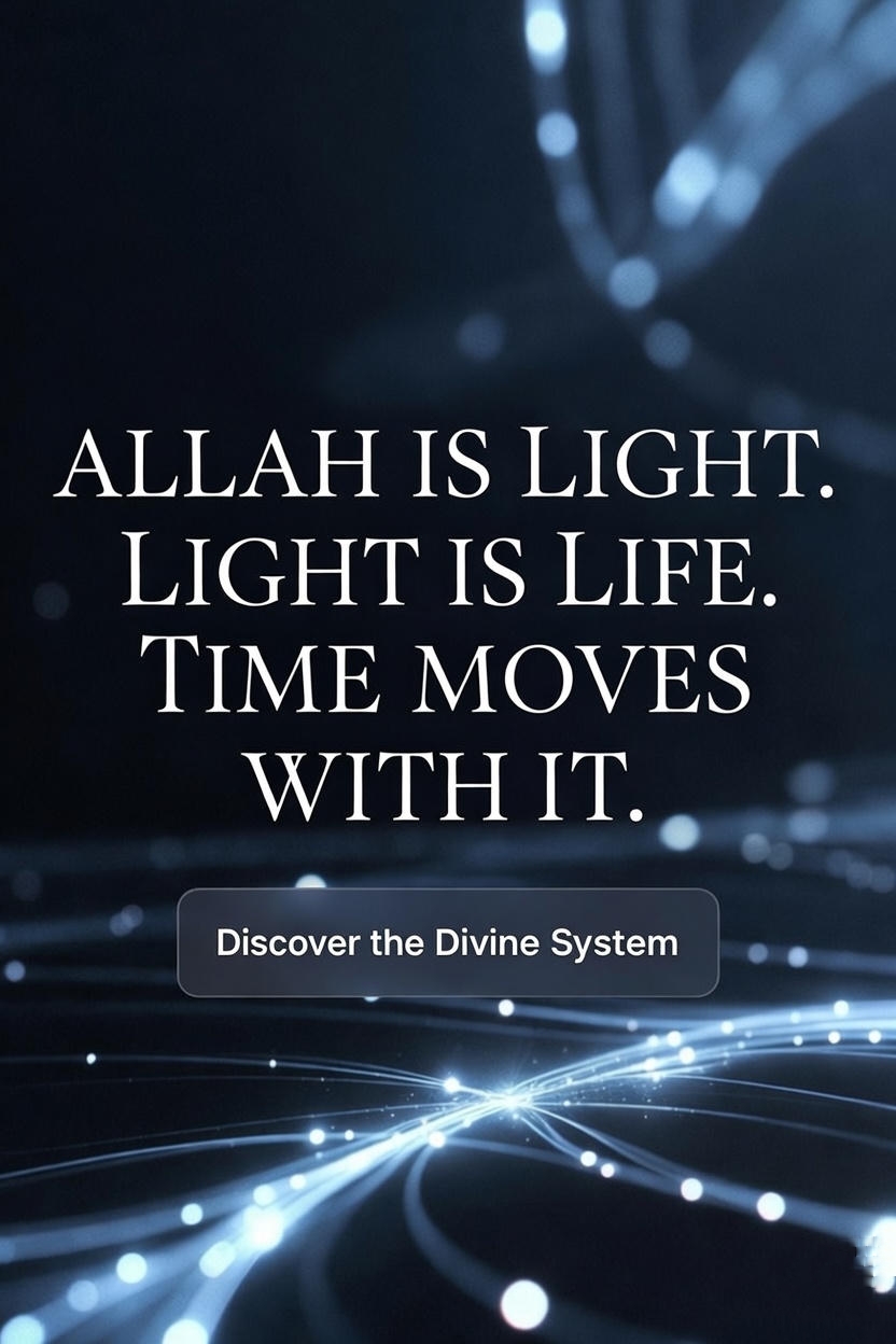 “ALLAH Is Light, Time Is Not Your Enemy: Unlock the Hidden Order of Existence”