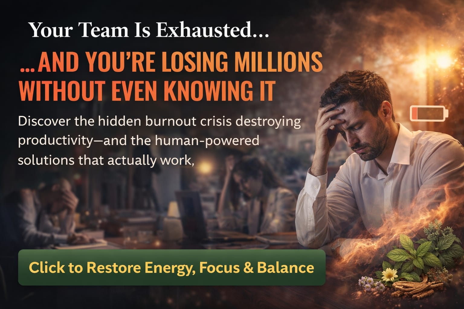 The Burnout Crisis at Work: Why Productivity Is Falling and What Leaders Must Do Now