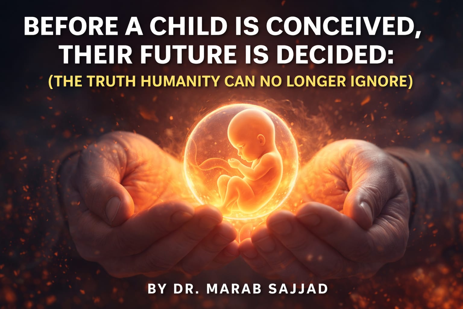 Before a Child Is Conceived, Their Future Is Decided: The Truth Humanity Can No Longer Ignore